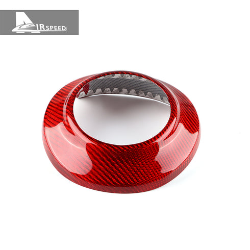 Carbon Fiber Steering Wheel Red Trim For Subaru Brz Toyota 86 2017-2024
